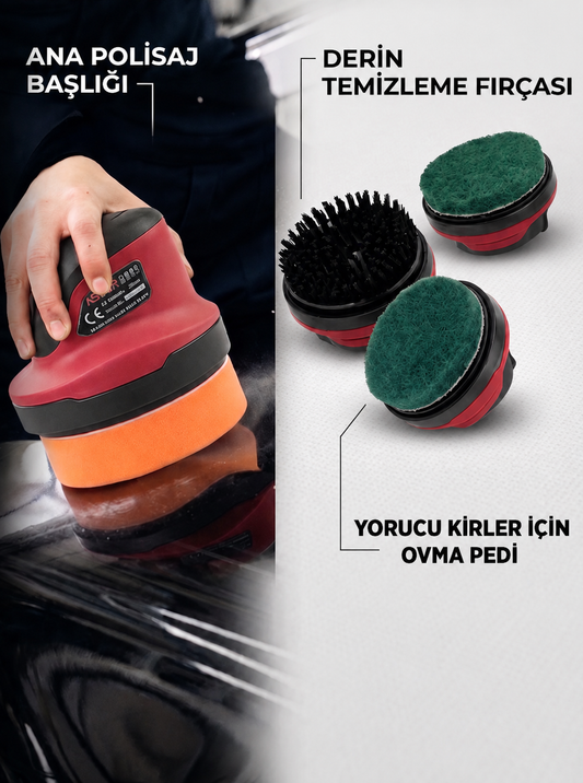Mini Şarjlı Pasta Cila Polisaj Makinesi (2 Yıl Garantili )